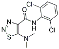 N-(2,6-DICHLOROPHENYL)-5-(DIMETHYLAMINO)-1,2,3-THIADIAZOLE-4-CARBOXAMIDE Struktur