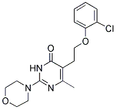 5-[2-(2-CHLOROPHENOXY)ETHYL]-6-METHYL-2-MORPHOLIN-4-YLPYRIMIDIN-4(3H)-ONE Struktur