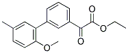 ETHYL 3-(2-METHOXY-5-METHYLPHENYL)BENZOYLFORMATE Struktur