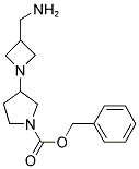 3-(3-AMINOMETHYL-AZETIDIN-1-YL)-PYRROLIDINE-1-CARBOXYLIC ACID BENZYL ESTER Struktur