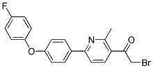 1-(6-(4-(4-FLUOROPHENOXY)PHENYL)-2-METHYLPYRIDIN-3-YL)-2-BROMOETHANONE Struktur