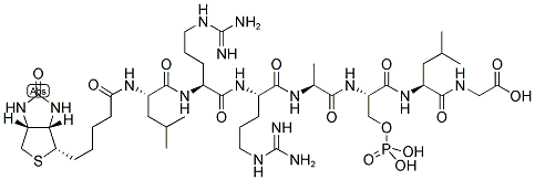 BIOTIN-LEU-ARG-ARG-ALA-PSER-LEU-GLY-OH Struktur