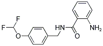 2-AMINO-N-[4-(DIFLUOROMETHOXY)BENZYL]BENZAMIDE Struktur