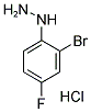 (2-BROMO-4-FLUOROPHENYL)HYDRAZINE HYDROCHLORIDE Struktur