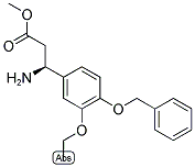 METHYL (3S)-3-AMINO-3-[3-ETHOXY-4-(PHENYLMETHOXY)PHENYL]PROPANOATE Struktur