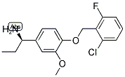 (1R)-1-(4-[(6-CHLORO-2-FLUOROPHENYL)METHOXY]-3-METHOXYPHENYL)PROPYLAMINE Struktur