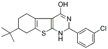 7-TERT-BUTYL-2-(3-CHLOROPHENYL)-1,2,5,6,7,8-HEXAHYDRO[1]BENZOTHIENO[2,3-D]PYRIMIDIN-4-OL Struktur