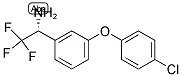 (1R)-1-[3-(4-CHLOROPHENOXY)PHENYL]-2,2,2-TRIFLUOROETHYLAMINE Struktur