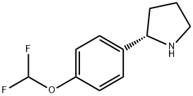 [4-((2S)PYRROLIDIN-2-YL)PHENOXY]DIFLUOROMETHANE Struktur