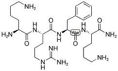 H-LYS-ARG-PHE-LYS-NH2 Struktur
