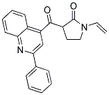 3-(2-PHENYL-QUINOLINE-4-CARBONYL)-1-VINYL-PYRROLIDIN-2-ONE Struktur