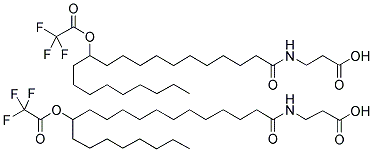 N-(12-TRIFLUOROACETOXYHENEICOSANOYL)-BETA-ALANINE AND N-(13-TRIFLUOROACETOXYHENEICOSANOYL)-BETA-ALANINE Struktur