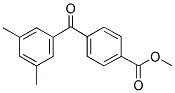 METHYL 4-(3,5-DIMETHYLBENZOYL)BENZOATE Struktur