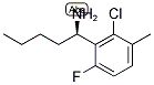 (1R)-1-(2-CHLORO-6-FLUORO-3-METHYLPHENYL)PENTYLAMINE Struktur