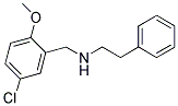 N-(5-CHLORO-2-METHOXYBENZYL)-2-PHENYLETHANAMINE Struktur