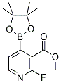 METHYL 2-FLUOROPYRIDINE-4-BORONIC ACID PINACOL ESTER-3-CARBOXYLATE Struktur