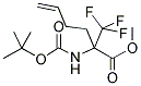 METHYL 2-[(TERT-BUTOXYCARBONYL)AMINO]-2-(TRIFLUOROMETHYL)HEX-5-ENOATE Struktur