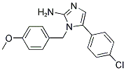 5-(4-CHLOROPHENYL)-1-(4-METHOXYBENZYL)-1H-IMIDAZOL-2-AMINE Struktur