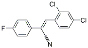 (Z)-3-(2,4-DICHLOROPHENYL)-2-(4-FLUOROPHENYL)ACRYLONITRILE Struktur