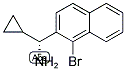 (1R)(1-BROMO(2-NAPHTHYL))CYCLOPROPYLMETHYLAMINE Struktur