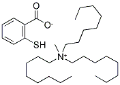 METHYLTRIOCTYLAMMONIUM 2-MERCAPTOBENZOATE Struktur