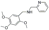 1-PYRIDIN-2-YL-N-(2,4,5-TRIMETHOXYBENZYL)METHANAMINE Struktur