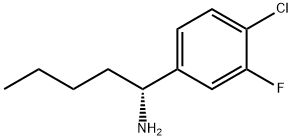 (1R)-1-(4-CHLORO-3-FLUOROPHENYL)PENTYLAMINE Struktur