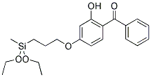 2-HYDROXY-4-(3-METHYLDIETHOXYSILYLPROPOXY)DIPHENYLKETONE Struktur