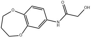 N-3,4-DIHYDRO-2H-1,5-BENZODIOXEPIN-7-YL-2-HYDROXYACETAMIDE Struktur