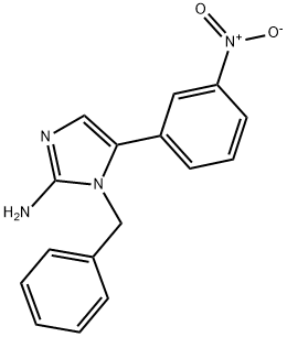 1-BENZYL-5-(3-NITRO-PHENYL)-1H-IMIDAZOL-2-YLAMINE Struktur