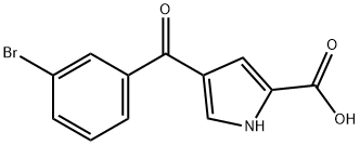 4-(3-BROMOBENZOYL)-1H-PYRROLE-2-CARBOXYLIC ACID Structure