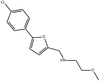 N-((5-(4-CHLOROPHENYL)-2-FURYL)METHYL)-2-METHOXYETHANAMINE Struktur