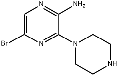 6'-BROMO-3,4,5,6-TETRAHYDRO-2H-[1,2']BIPYRAZINYL-3'-YLAMINE Struktur