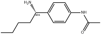 N-[4-((1S)-1-AMINOPENTYL)PHENYL]ACETAMIDE Struktur