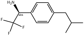 (1S)-2,2,2-TRIFLUORO-1-[4-(2-METHYLPROPYL)PHENYL]ETHYLAMINE Struktur