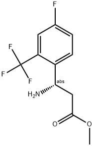 METHYL (3S)-3-AMINO-3-[4-FLUORO-2-(TRIFLUOROMETHYL)PHENYL]PROPANOATE Struktur