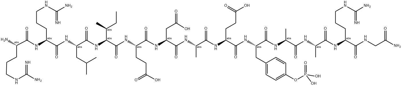 H-ARG-ARG-LEU-ILE-GLU-ASP-ALA-GLU-PTYR-ALA-ALA-ARG-GLY-NH2 Struktur