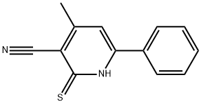 1,2-DIHYDRO-4-METHYL-6-PHENYL-2-THIOXOPYRIDINE-3-CARBONITRILE Struktur