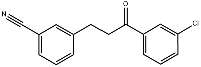 3'-CHLORO-3-(3-CYANOPHENYL)PROPIOPHENONE Struktur