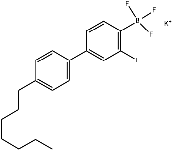 POTASSIUM 3-FLUORO-4'-HEPTYLBIPHENYL-4-TRIFLUOROBORATE Struktur