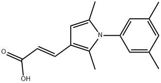 (2E)-3-[1-(3,5-DIMETHYLPHENYL)-2,5-DIMETHYL-1H-PYRROL-3-YL]ACRYLIC ACID Struktur