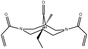 3,7-DIACRYLOYL-1-ETHYL-5-METHYL-3,7-DIAZABICYCLO[3.3.1]NONAN-9-ONE Struktur