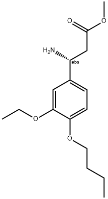 METHYL (3R)-3-AMINO-3-(4-BUTOXY-3-ETHOXYPHENYL)PROPANOATE Struktur