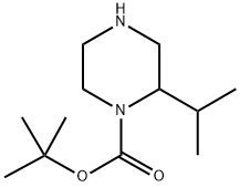 2-ISOPROPYL-PIPERAZINE-1-CARBOXYLIC ACID TERT-BUTYL ESTER Struktur