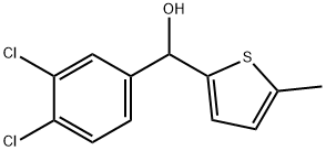 3,4-DICHLOROPHENYL-(5-METHYL-2-THIENYL)METHANOL Struktur