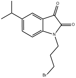 1-(3-BROMOPROPYL)-5-ISOPROPYL-1H-INDOLE-2,3-DIONE Struktur