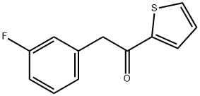 2-(3-FLUOROPHENYL)-1-(2-THIENYL)ETHAN-1-ONE Struktur