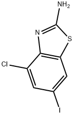 4-CHLORO-6-IODO-1,3-BENZOTHIAZOL-2-AMINE Structure