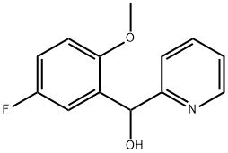 3-FLUORO-6-METHOXYPHENYL-(2-PYRIDYL)METHANOL Struktur