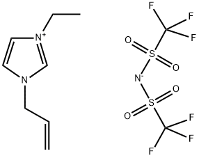 1-ALLYL-3-ETHYLIMIDAZOLIUM BIS(TRIFLUOROMETHANESULFONYL)IMIDE Struktur